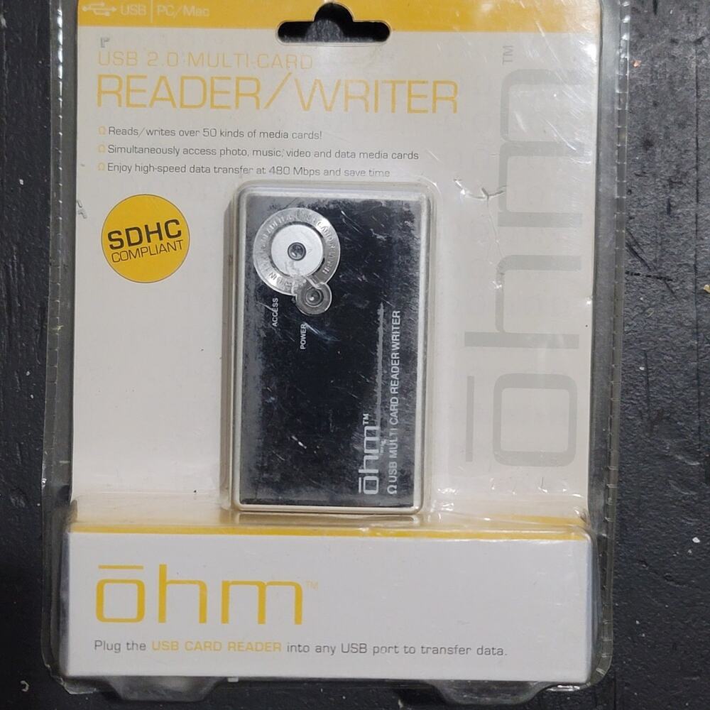 Ohm USB 2.0 Multi-card Memory Card Reader / Writer